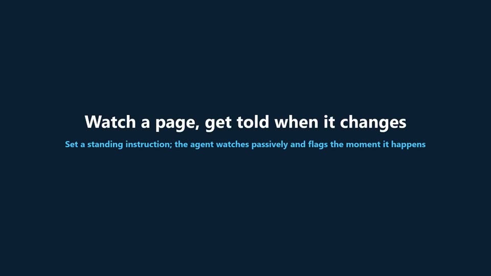 Watch Mode flagging a page change